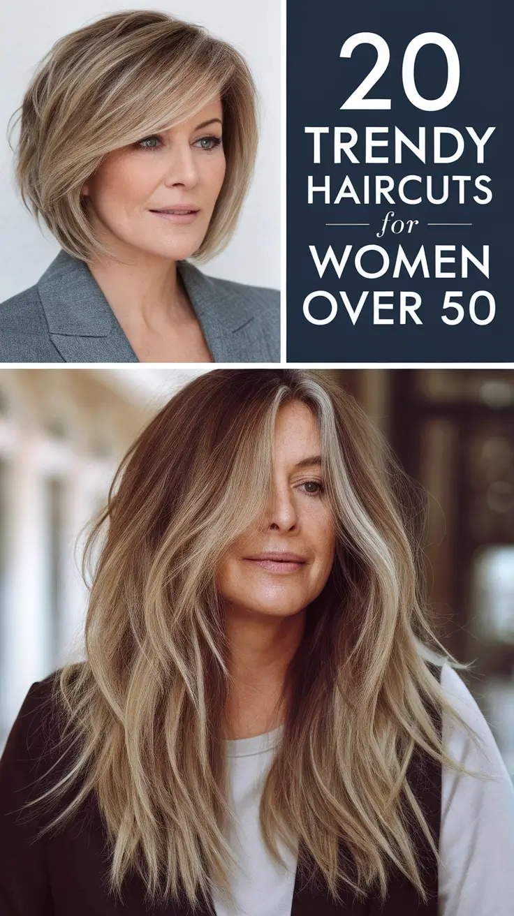 Trendy Haircuts for Women Over 50 2026: Best Bob, Pixie & Layered Cuts for a Fresh Look