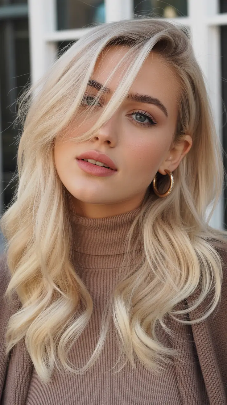spring blonde hair color ideas 2026 Warm Vanilla Blonde With Soft Face-Framing Lift