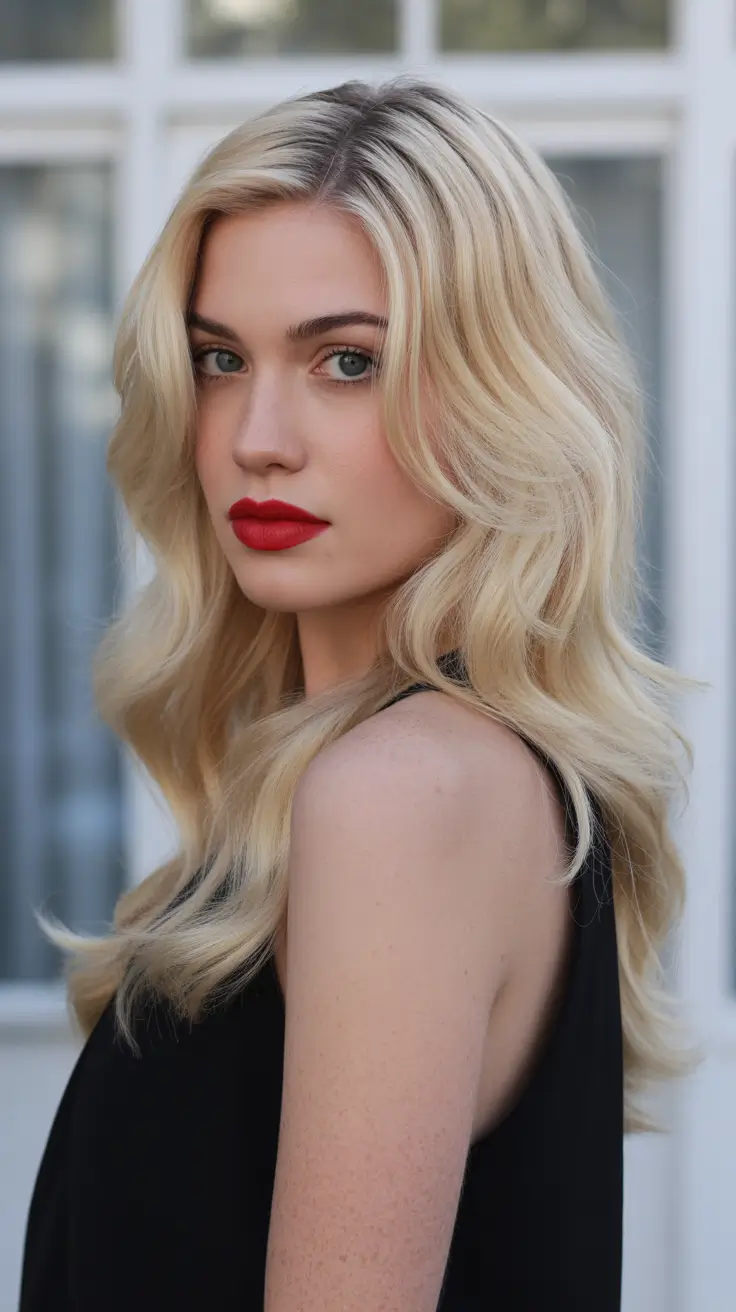spring blonde hair color ideas 2026 Golden Classic Spring Blonde With Soft Hollywood Waves