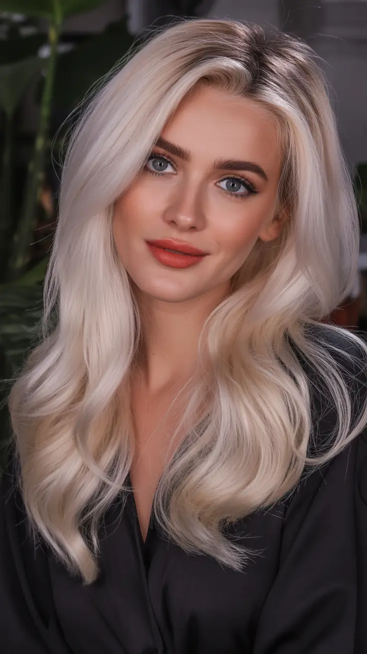 spring blonde hair color ideas 2026 Bright Yet Soft Classic Blonde With Polished Waves