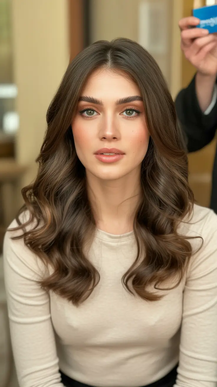 Spring Hair Color Ideas 2026 Classic Espresso Brunette with Spring Shine