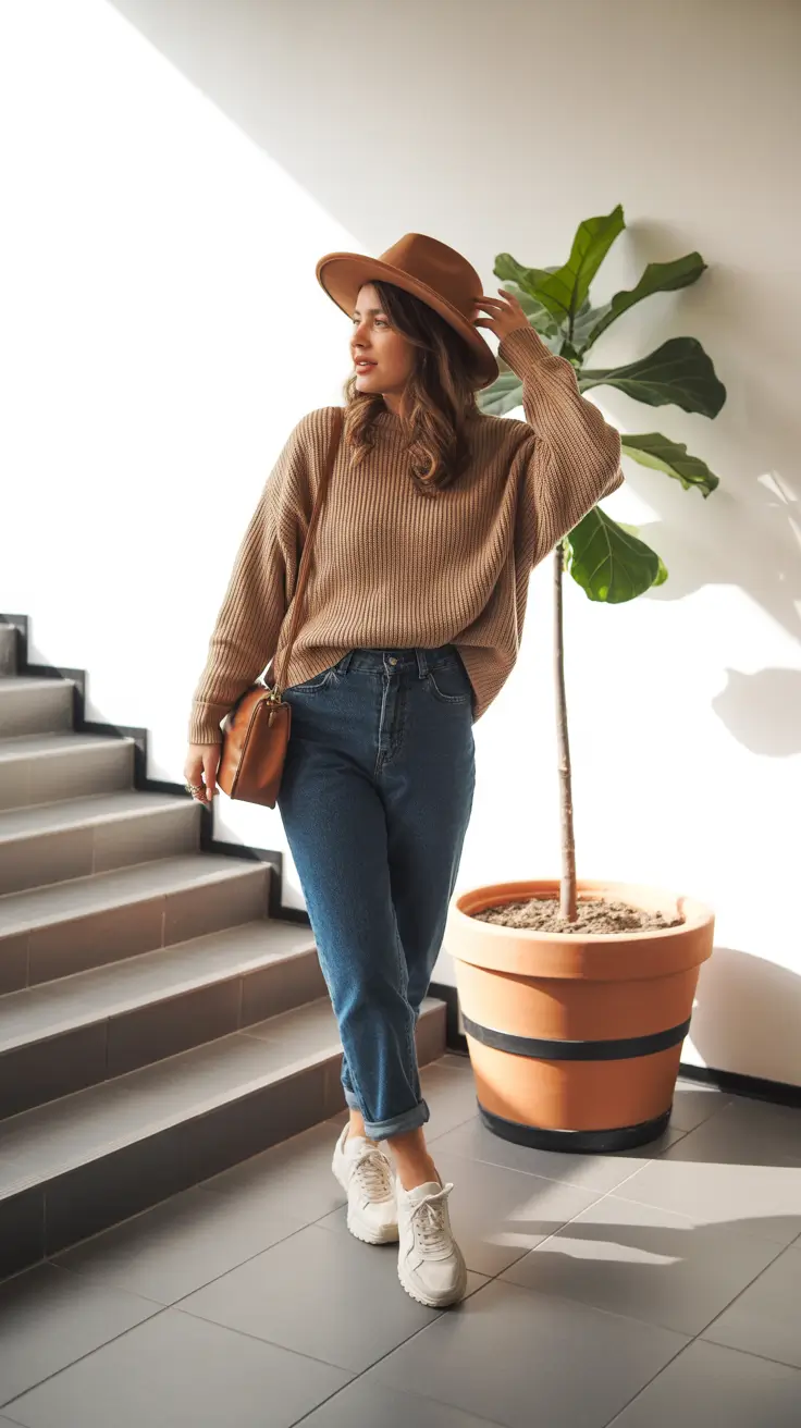 Spring Outfits for women 2026 Warm Neutrals and Soft Denim