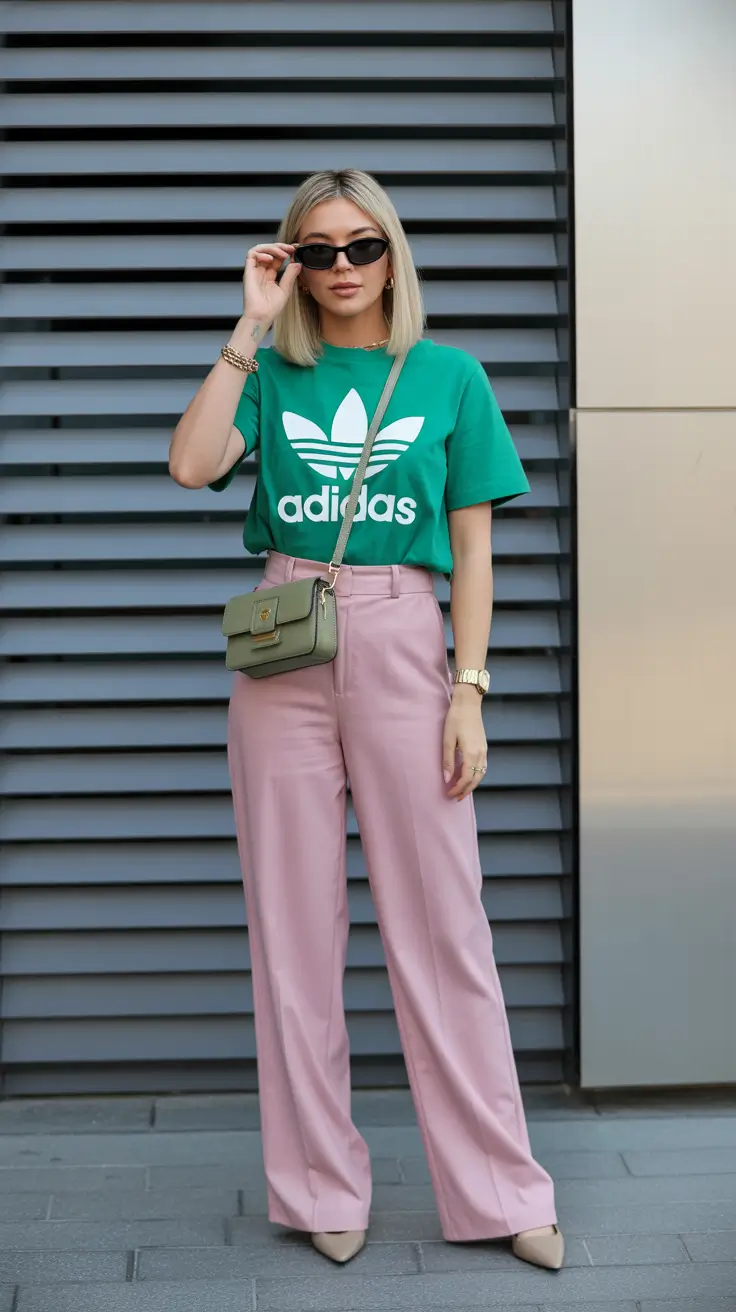 Spring Outfits for women 2026 Sporty Color Play