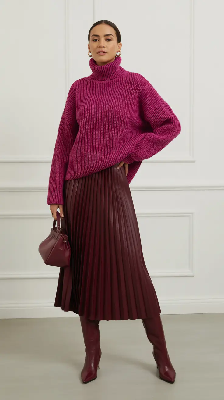 Spring Outfits for women 2026 Rich Knits and Pleated Skirts