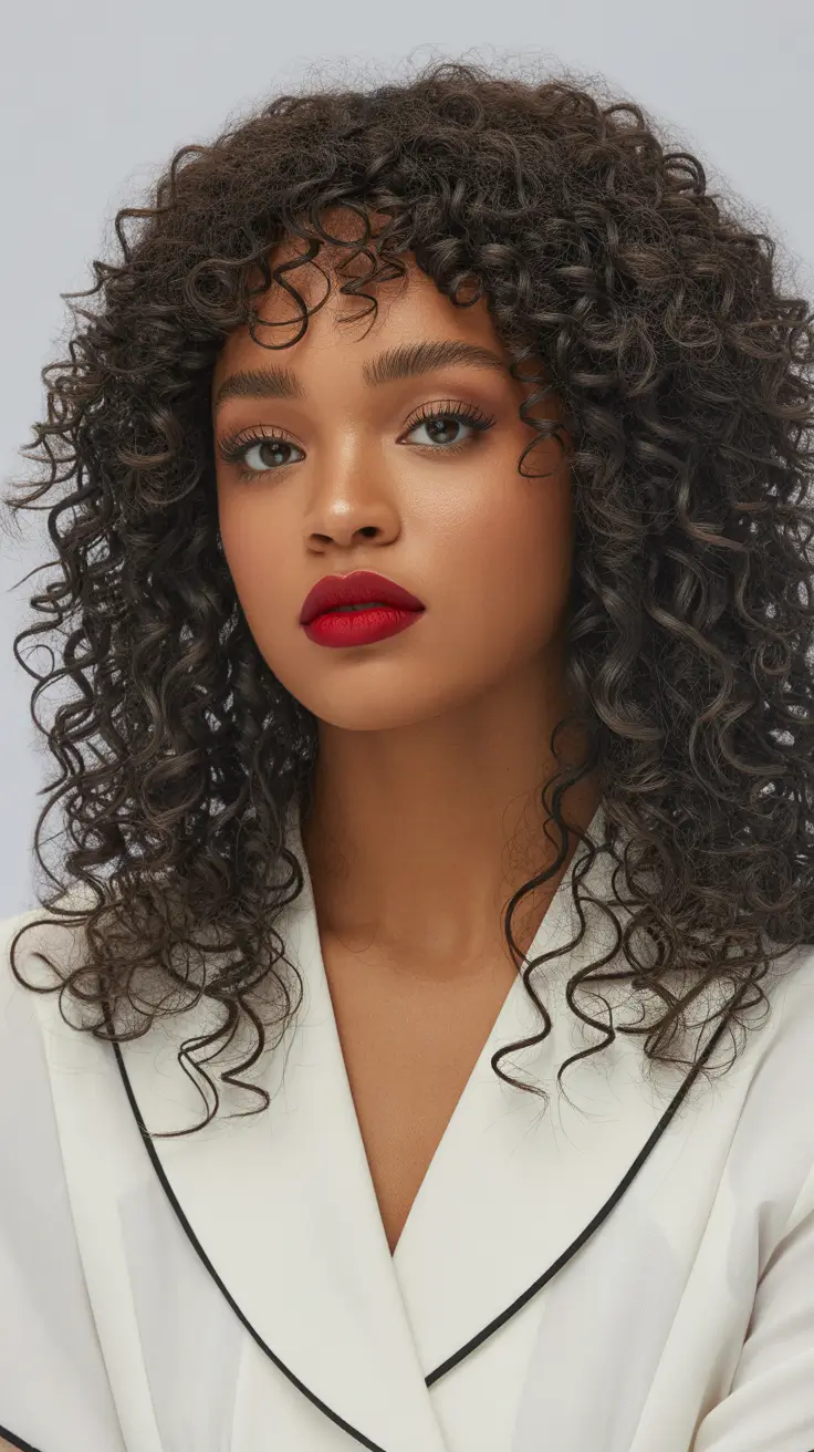 Stylish black women hairstyles 2026 curly fringe revival