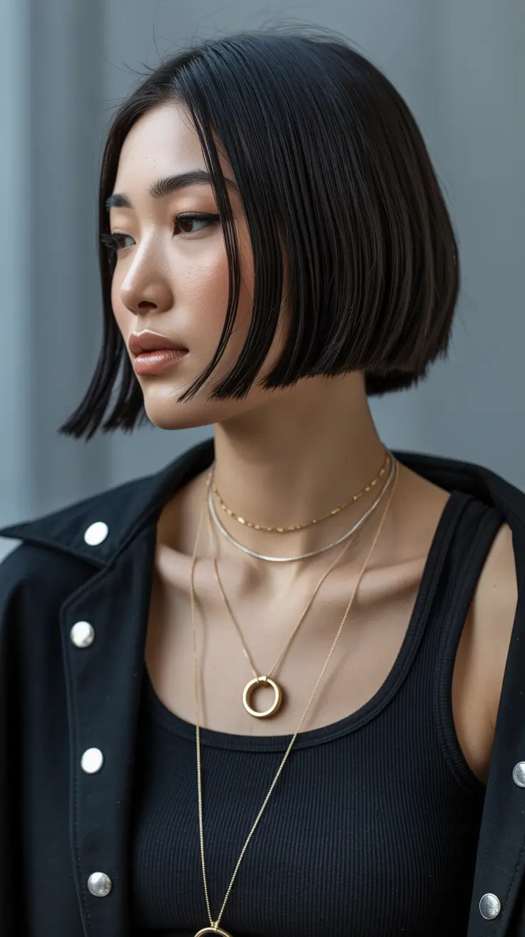 Stylish bob cuts for women 2026 Parisian Micro-Bob With Floating Ends