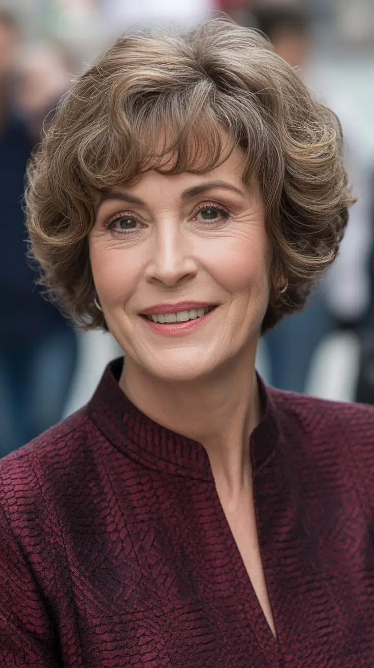 Trendy haircuts for women over 50 2026 Feathered Heritage Bob With Light Layers