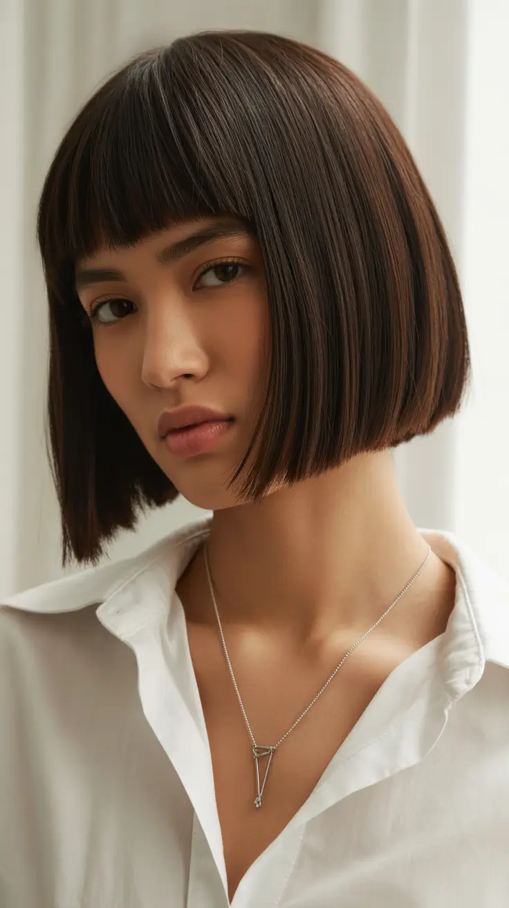 Trendy short hairstyles 2026 Glossy Precision Bob