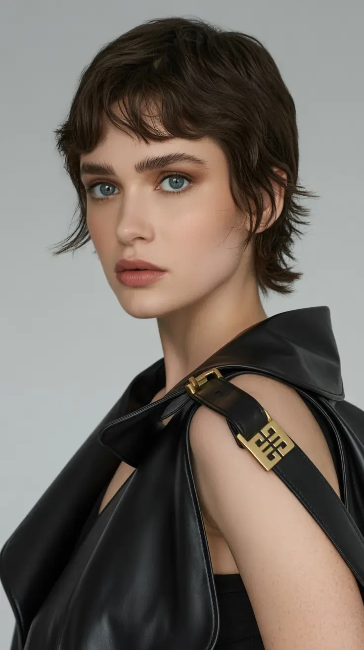 Trendy short hairstyles 2026 Choppy Textured Mullet