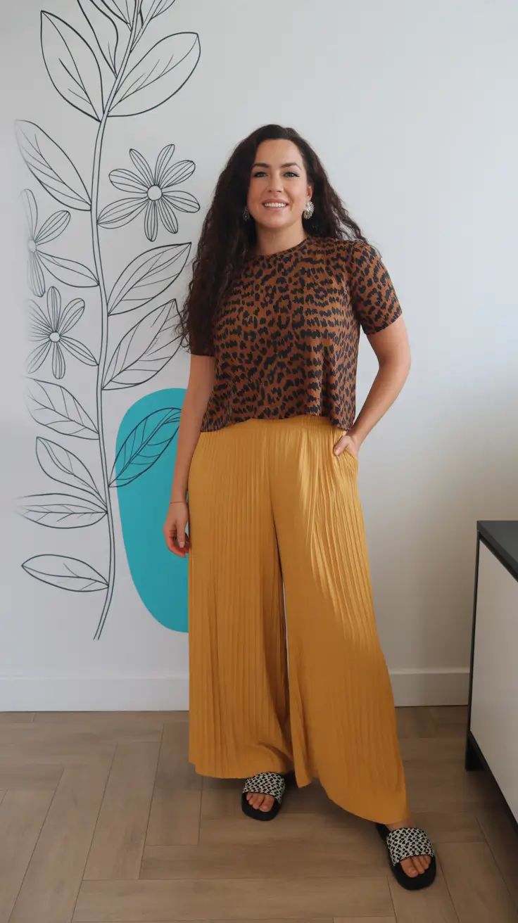 early spring outfits 2026 Leopard Energy & Sunlit Mustard