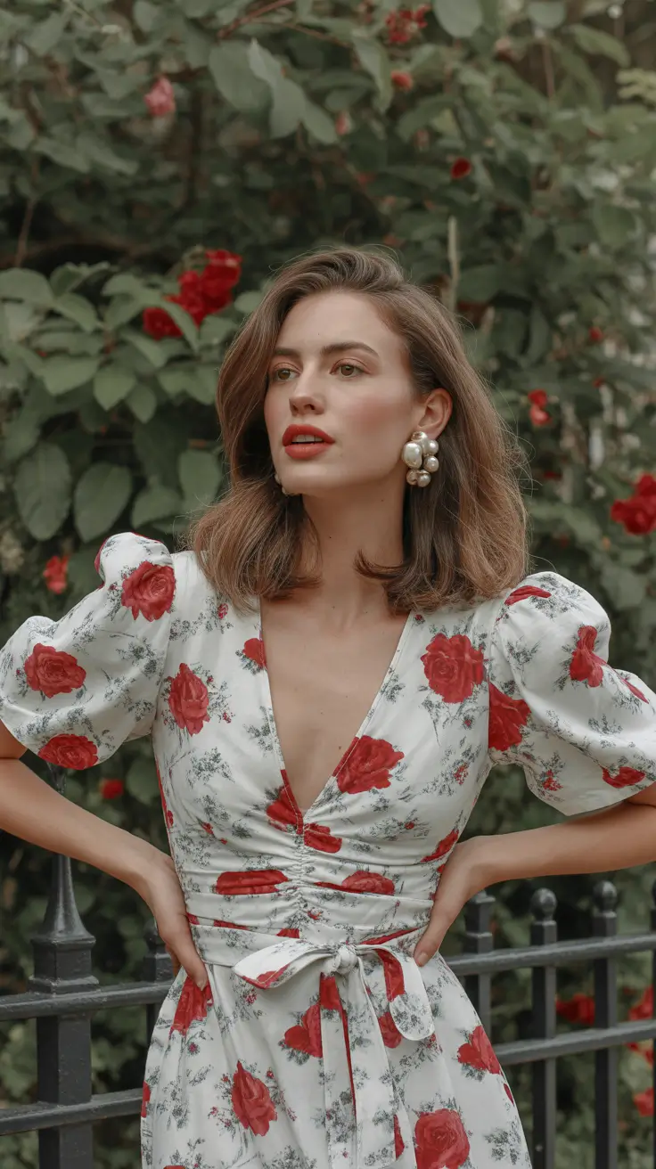 Every Day Spring Outfits 2026 Romantic Florals for a Classic Spring Aesthetic