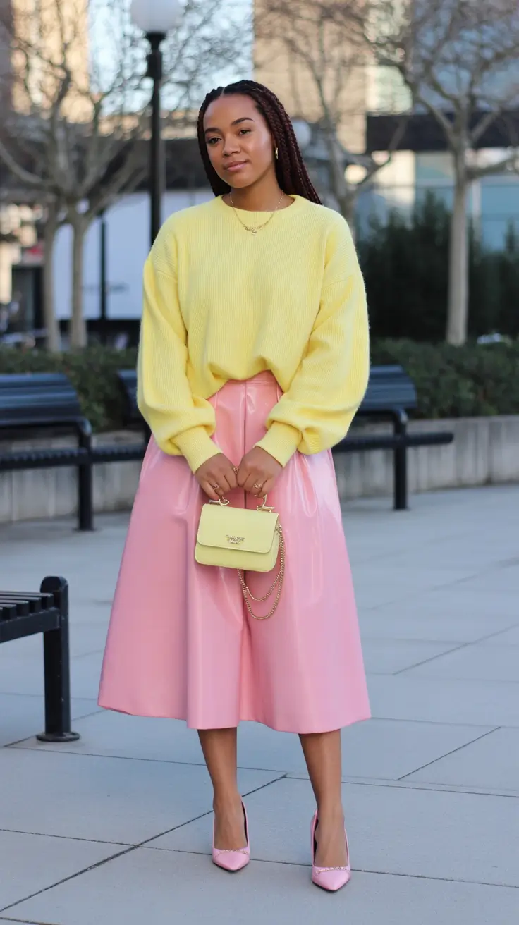 Every Day Spring Outfits 2026 Sunshine Yellow and Blush Pink for Joyful Spring Energy