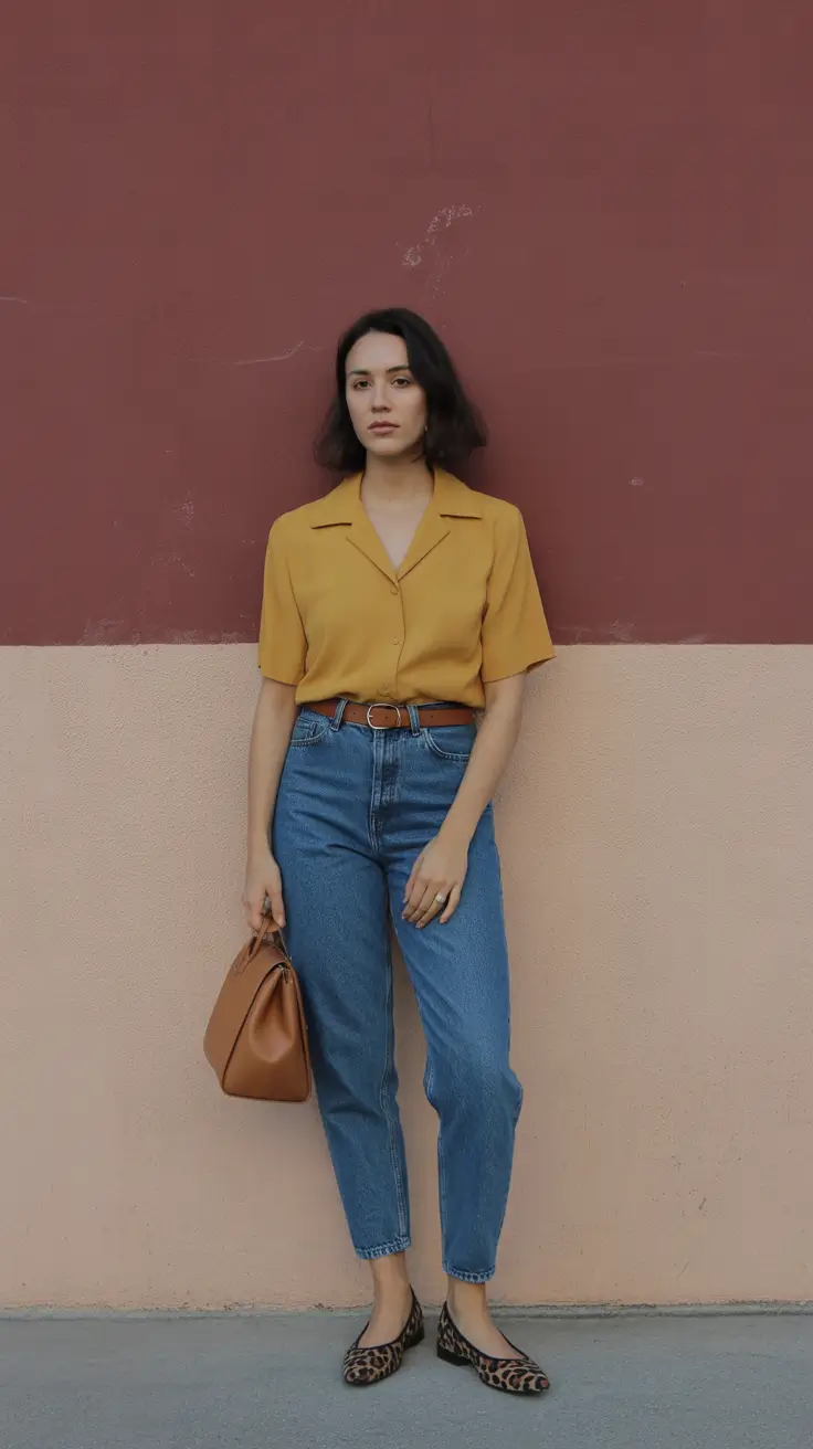 midsize spring outfits 2026 Warm Mustard Tones for Effortless Spring Charm