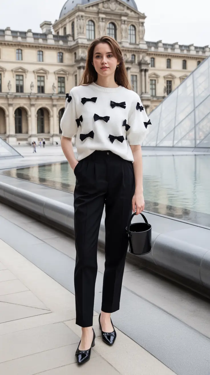 modest spring outfits 2026 Quiet Luxury in Monochrome Modesty