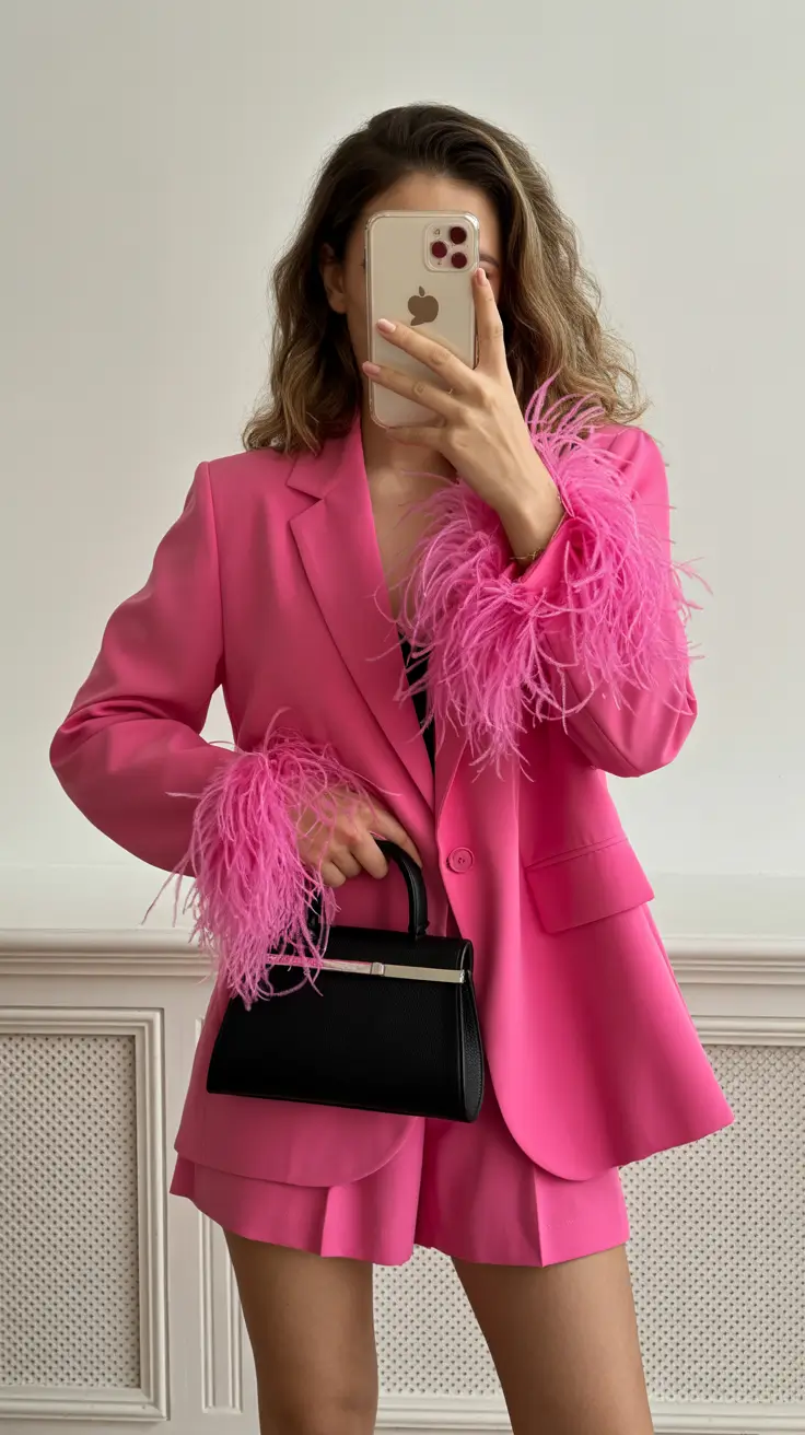 modest spring outfits 2026 Bold Pink Tailoring for the Modern Modest Muse