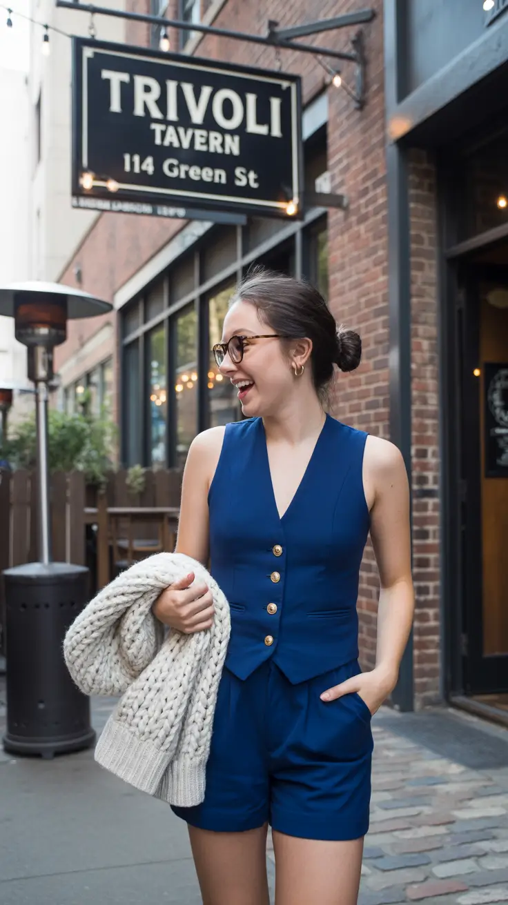 old money spring outfits 2026 Tailored Spring Vest Set with a Sporty, Youthful Twist