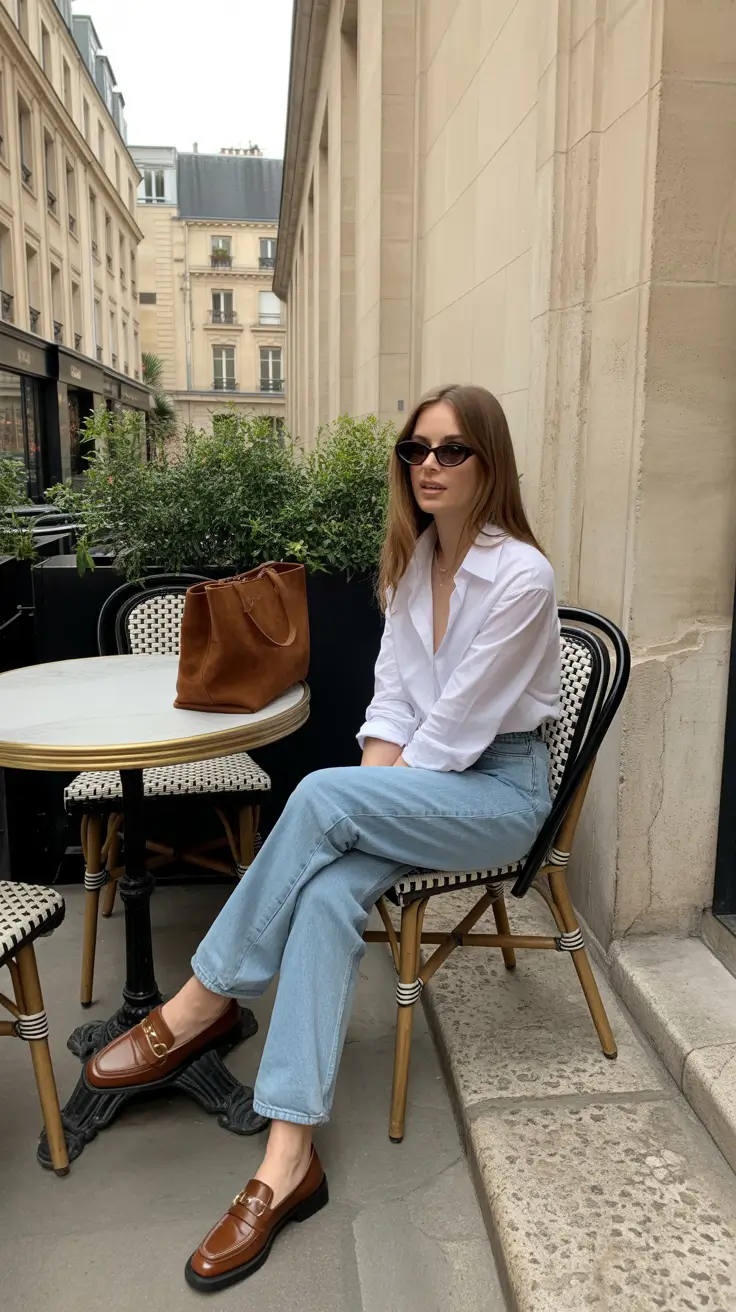 old money spring outfits 2026 Classic Café Neutrals with a Parisian Edge