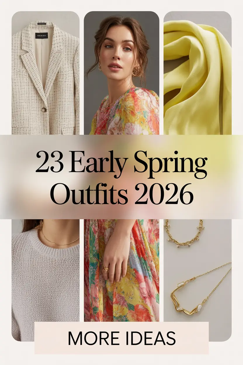 Early Spring Outfits 2026: Fresh Casual & Work Ideas for Chilly Weather