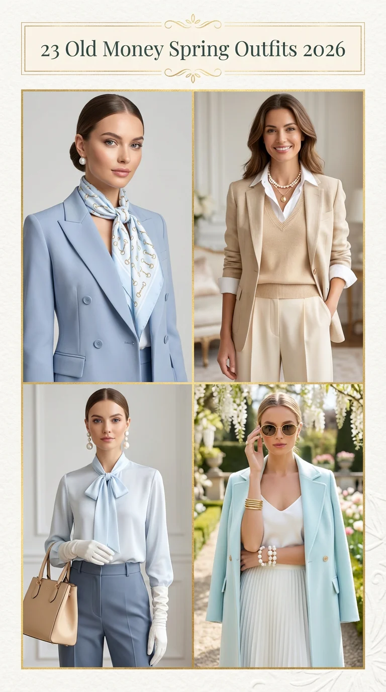 Old Money Spring Outfits 2026: Elegant Capsule Looks for Women