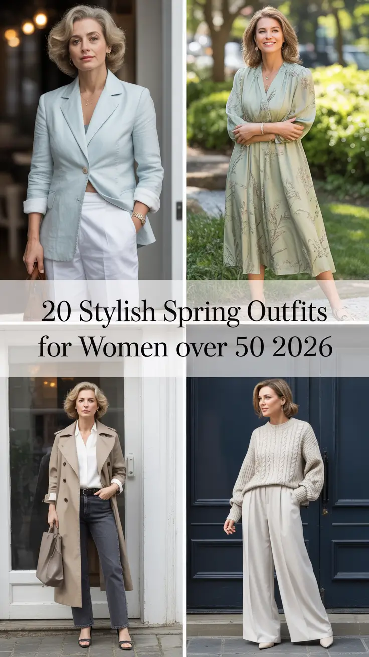 Stylish Spring Outfits for Women Over 50 2026: Fresh, Classy Looks for the New Season