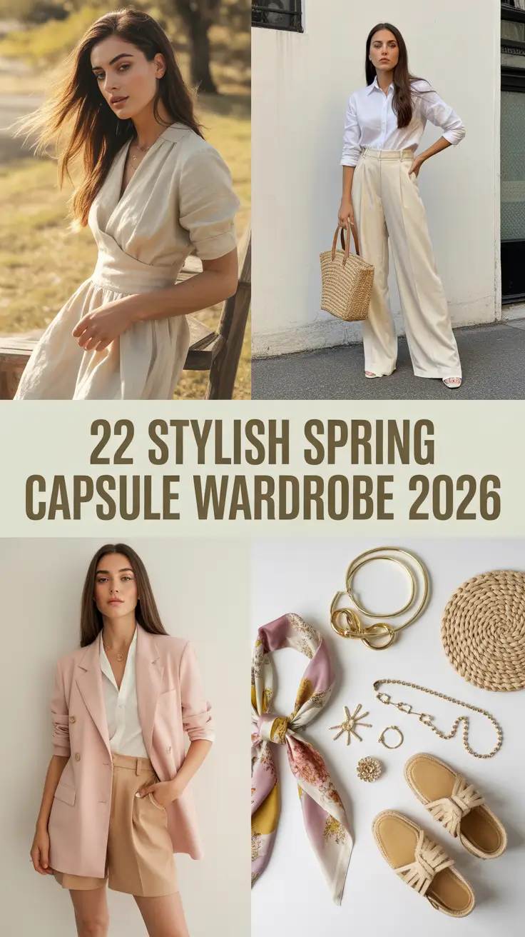 Stylish Spring Capsule Wardrobe 2026: Light & Bright Outfits for a Modern European Spring