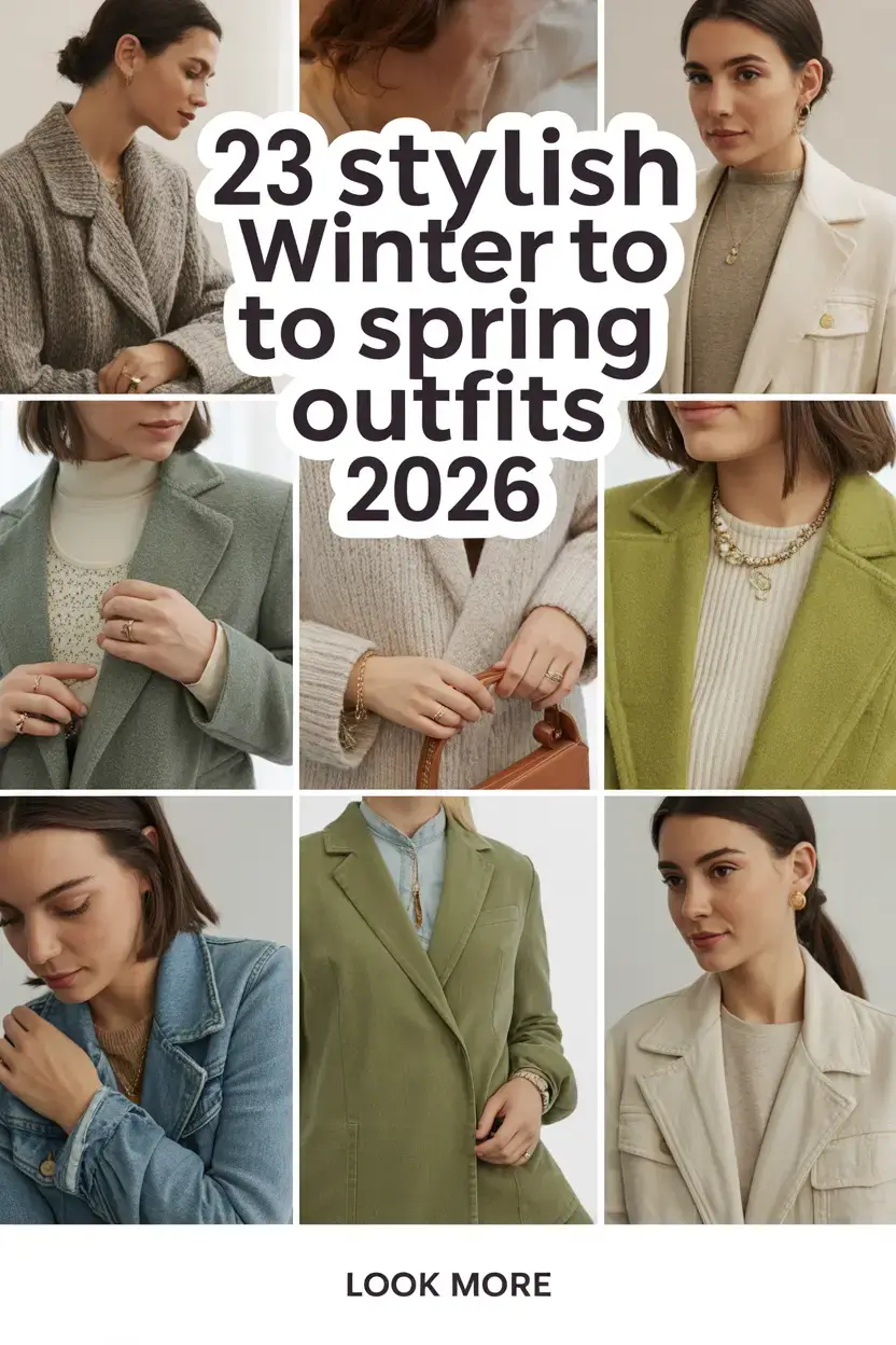 Stylish Winter to Spring Outfits 2026: Fresh Transitional Looks for Every Woman