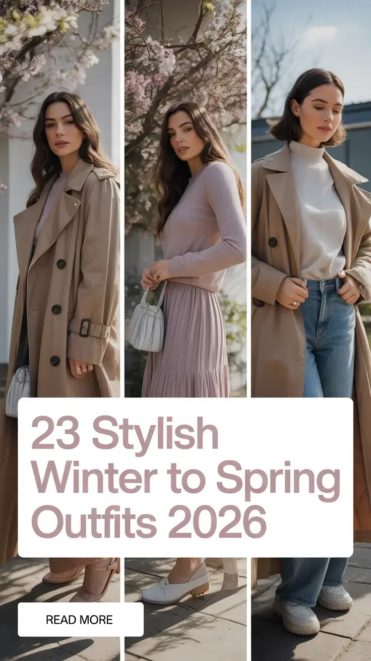 Stylish Winter to Spring Outfits 2026: Fresh Transitional Looks for Every Woman