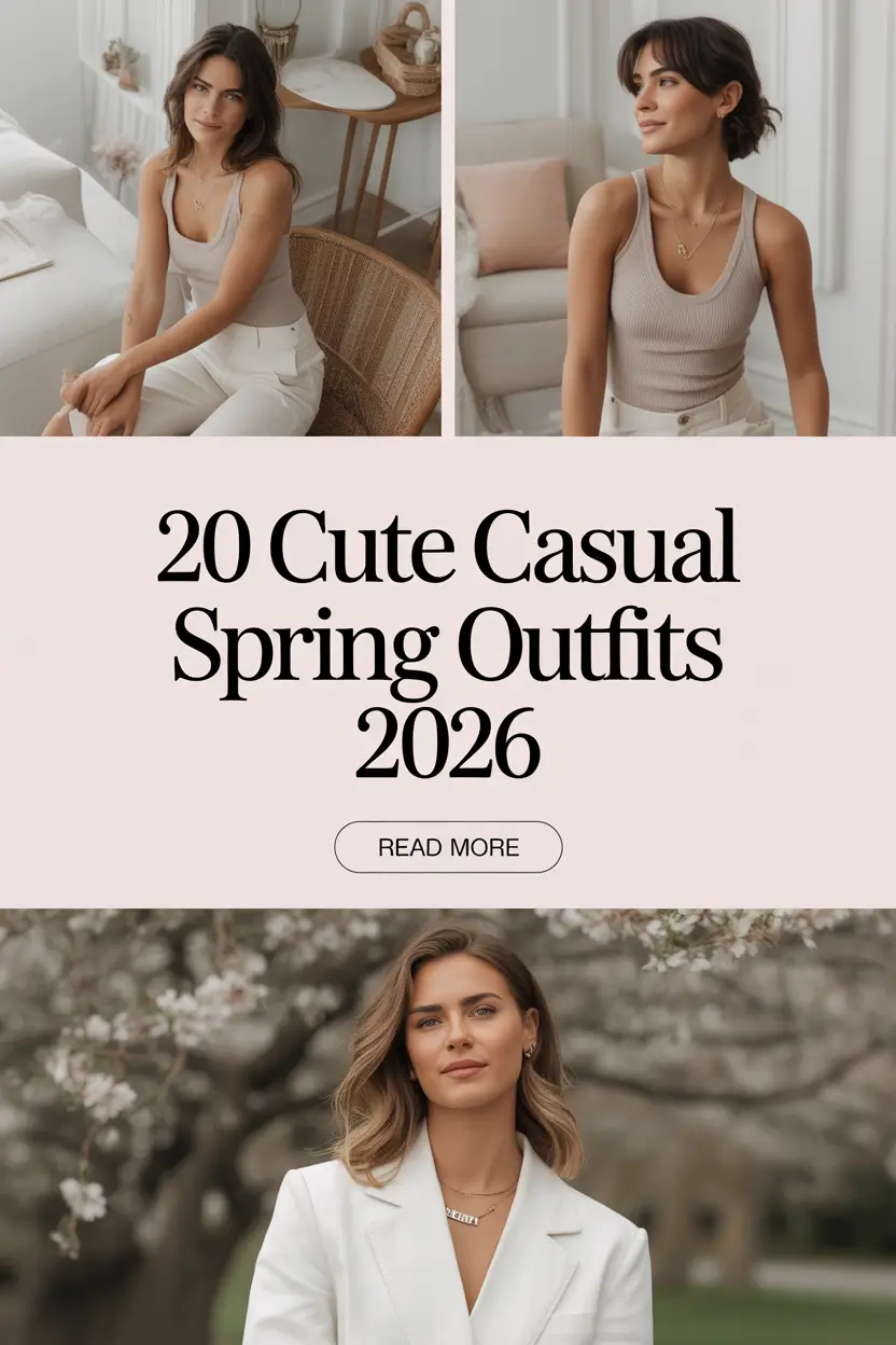 Cute Casual Spring Outfits 2026: Chic & Comfy Ideas for Women This Spring