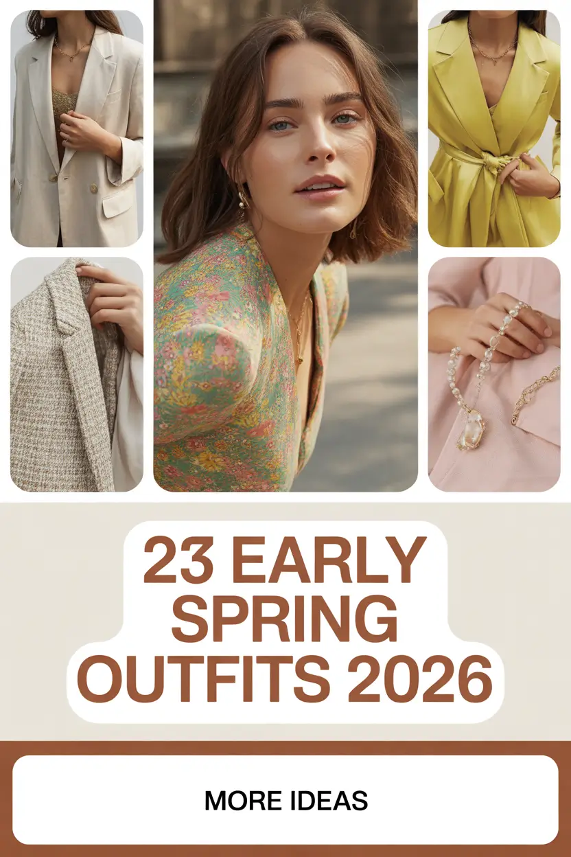 Early Spring Outfits 2026: Fresh Casual & Work Ideas for Chilly Weather