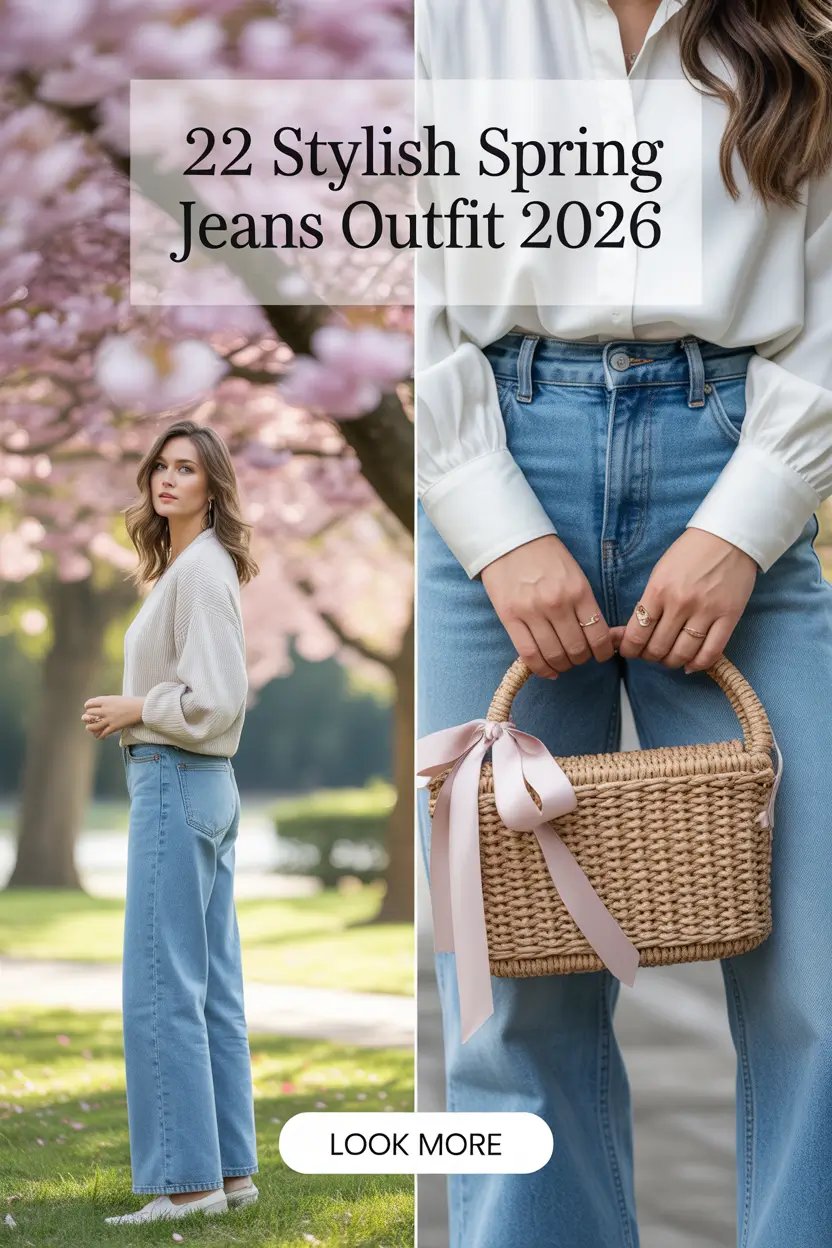 Stylish Spring Jeans Outfit 2026: Fresh & Classy Casual Styles for the New Season