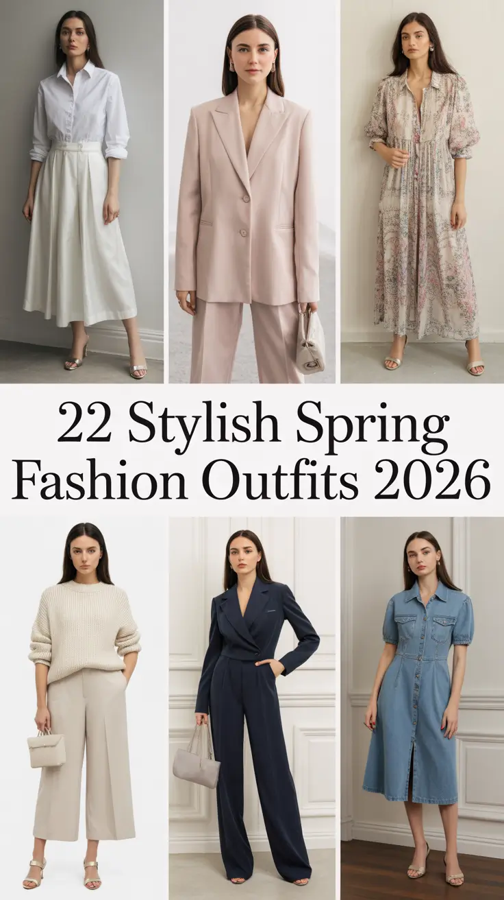 Stylish Spring Fashion Outfits 2026: Fresh Casual Street Style Inspo for the New Season