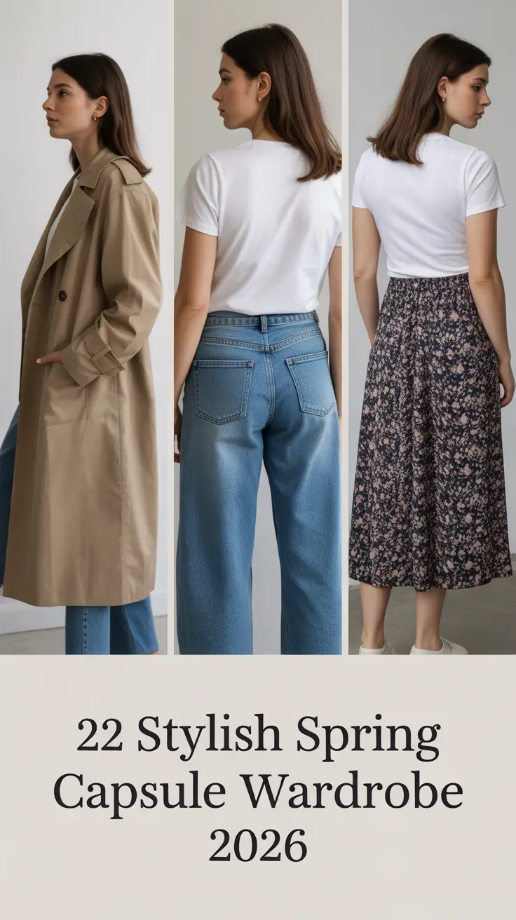 Stylish Spring Capsule Wardrobe 2026: Light & Bright Outfits for a Modern European Spring