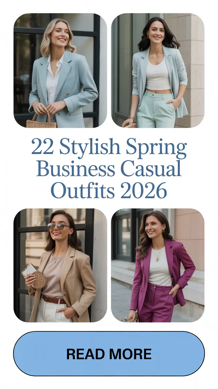 Stylish Spring Business Casual Outfits 2026: Fresh Ideas for Women Work Wear