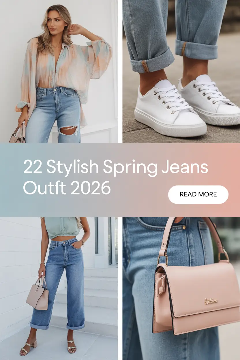 Stylish Spring Jeans Outfit 2026: Fresh & Classy Casual Styles for the New Season
