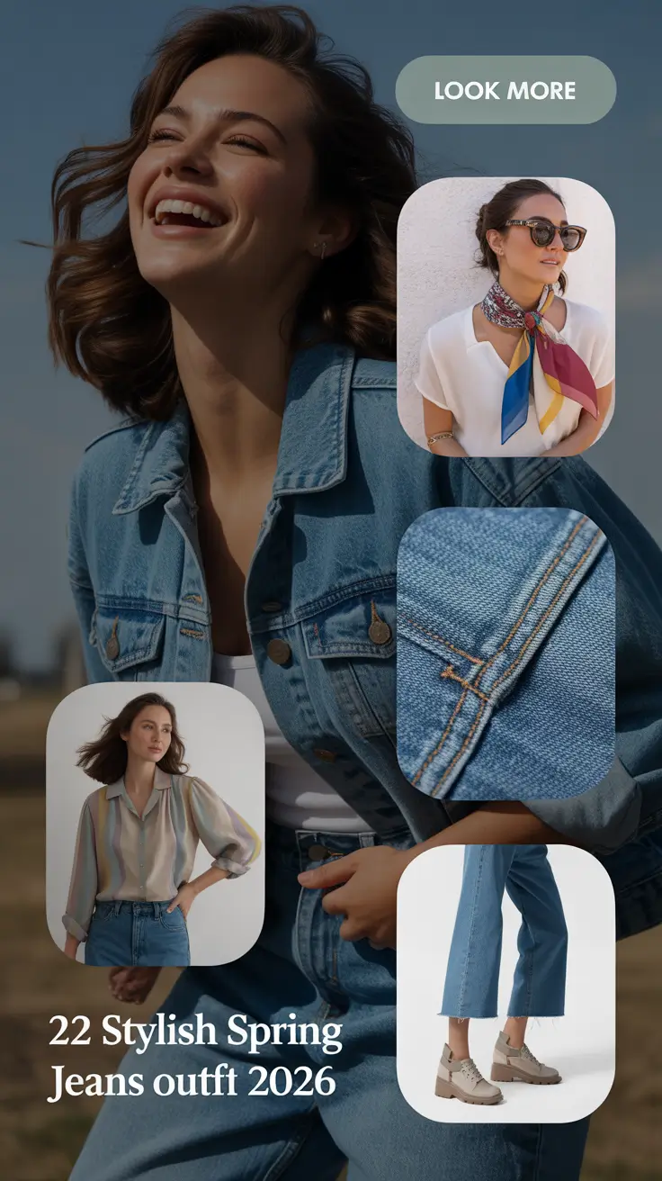 Stylish Spring Jeans Outfit 2026: Fresh & Classy Casual Styles for the New Season