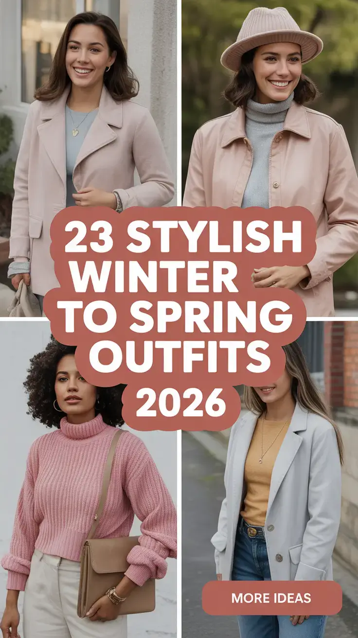 Stylish Winter to Spring Outfits 2026: Fresh Transitional Looks for Every Woman