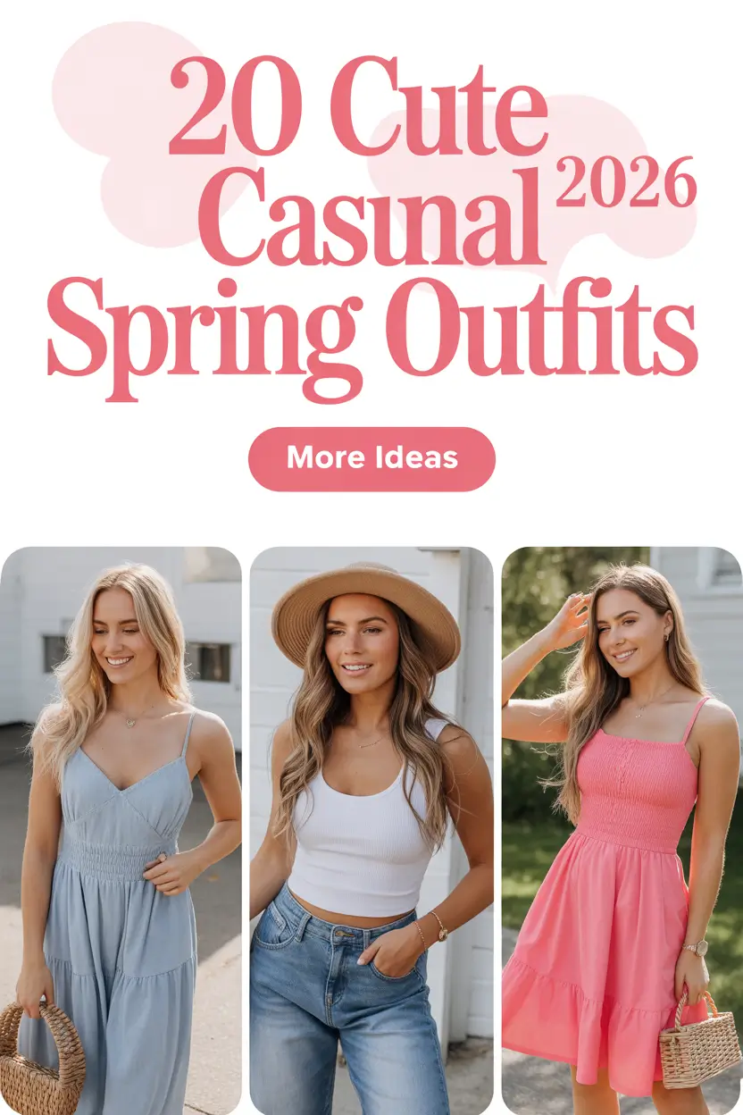 Cute Casual Spring Outfits 2026: Chic & Comfy Ideas for Women This Spring