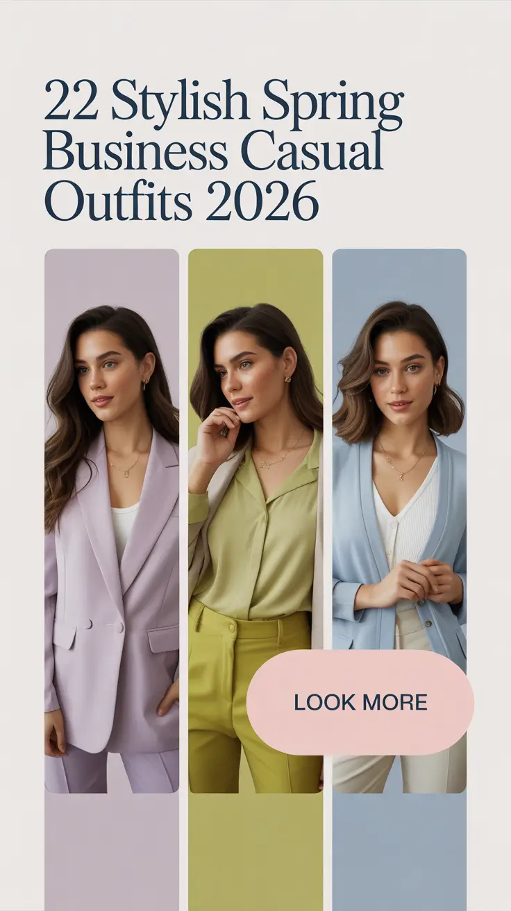 Stylish Spring Business Casual Outfits 2026: Fresh Ideas for Women Work Wear