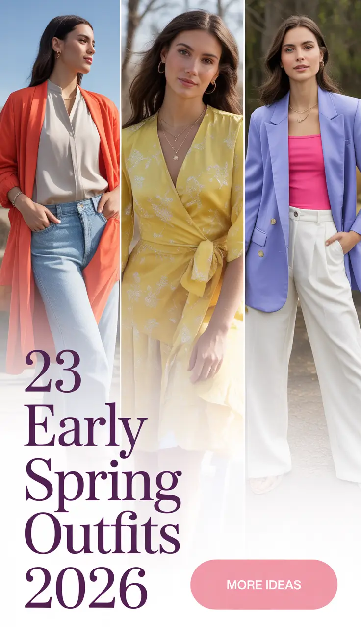 Early Spring Outfits 2026: Fresh Casual & Work Ideas for Chilly Weather