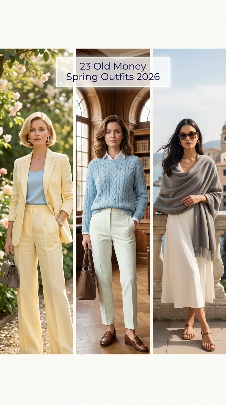 Old Money Spring Outfits 2026: Elegant Capsule Looks for Women