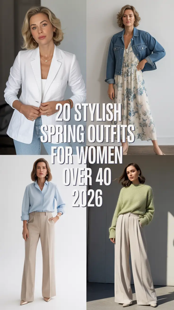 Stylish Spring Outfits for Women Over 40 2026: Chic & Trendy Seasonal Looks