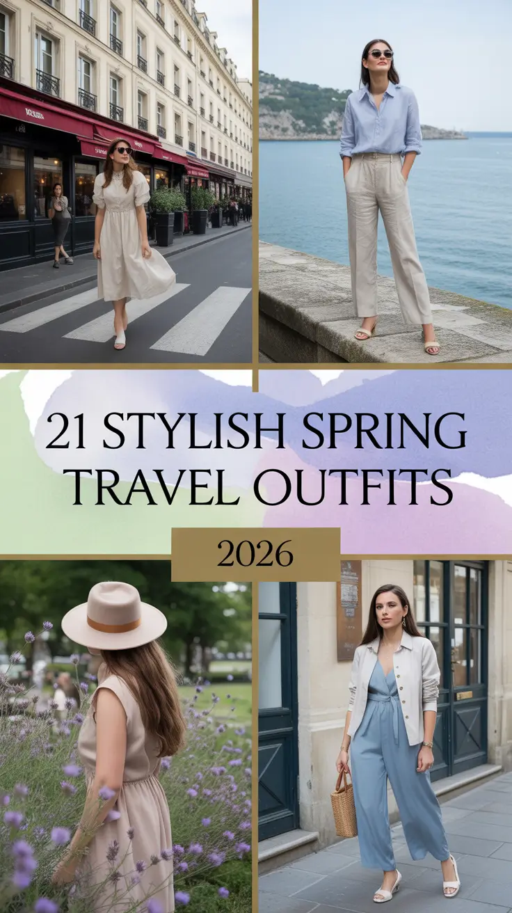 Stylish Spring Travel Outfits 2026: Fresh European-Inspired Looks for Your Next Trip