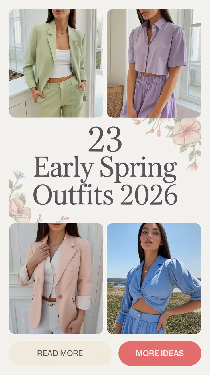 Early Spring Outfits 2026: Fresh Casual & Work Ideas for Chilly Weather