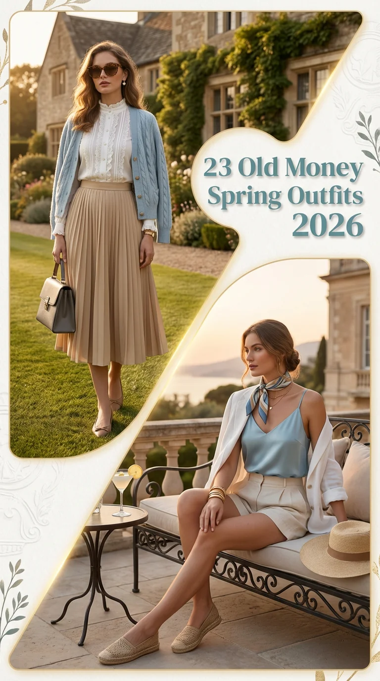 Old Money Spring Outfits 2026: Elegant Capsule Looks for Women