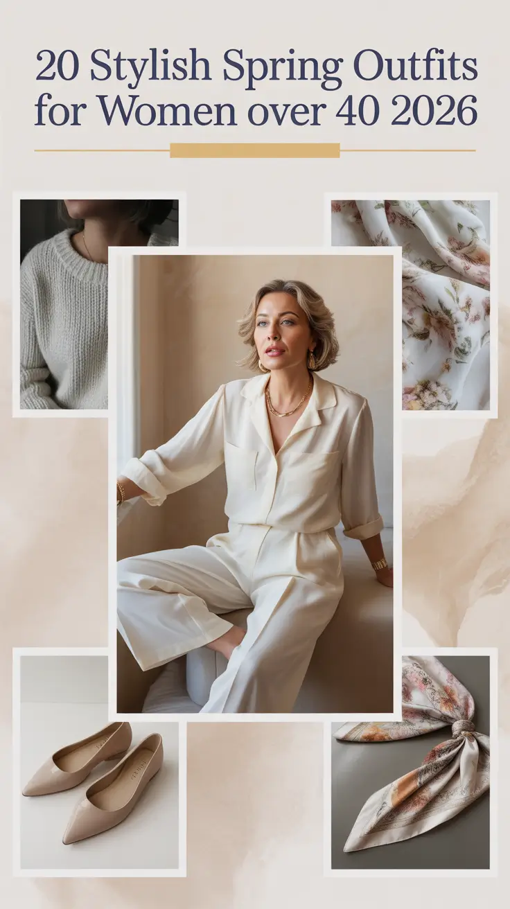 Stylish Spring Outfits for Women Over 40 2026: Chic & Trendy Seasonal Looks