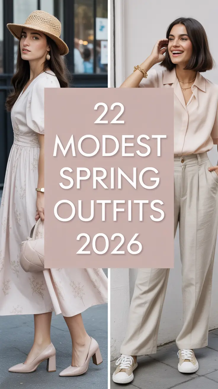 Modest Spring Outfits 2026: Classy, Cute & Elegant Ideas for Women This Season