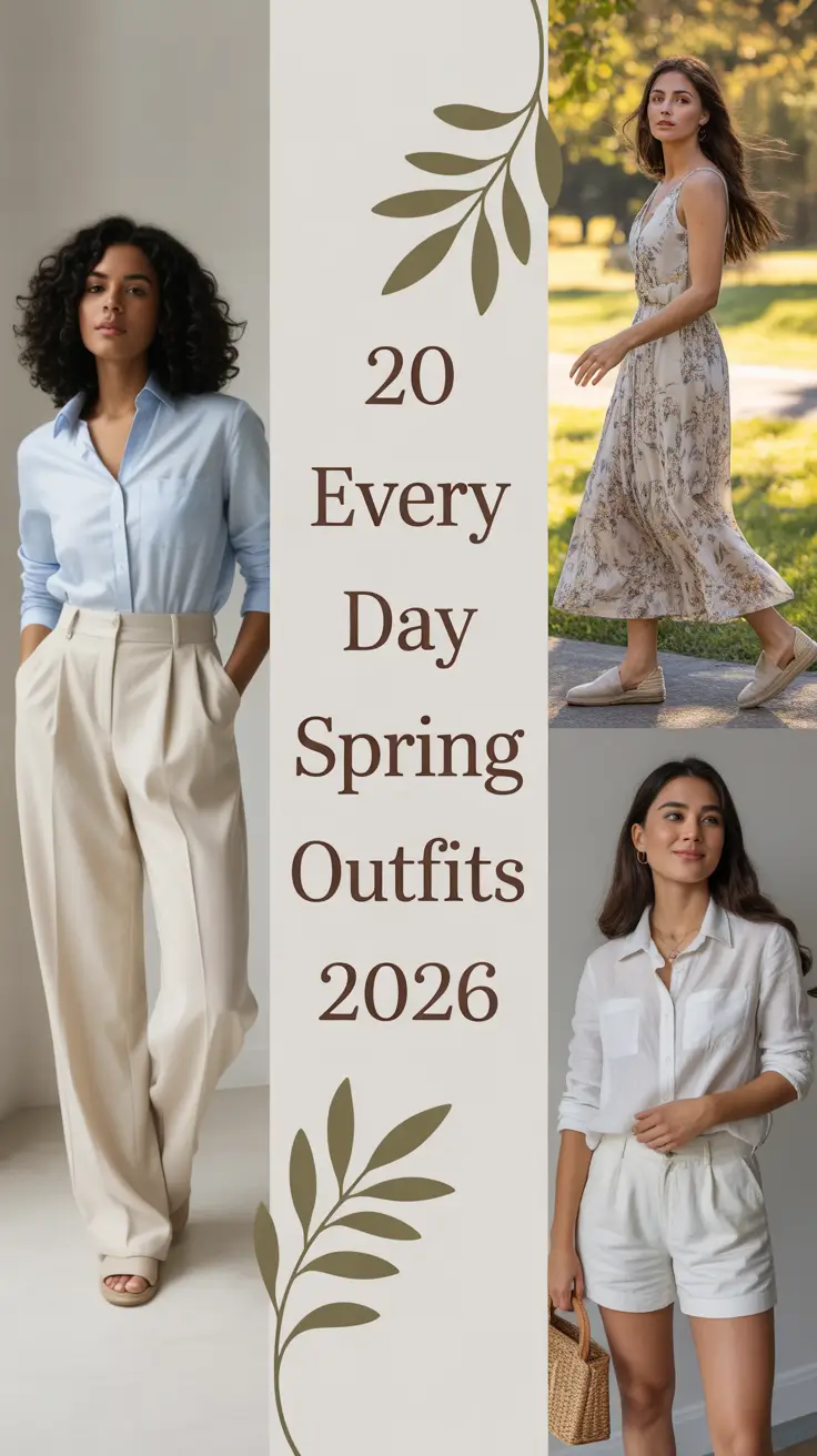 Every Day Spring Outfits 2026: Fresh & Casual Style Inspo for Women This Spring