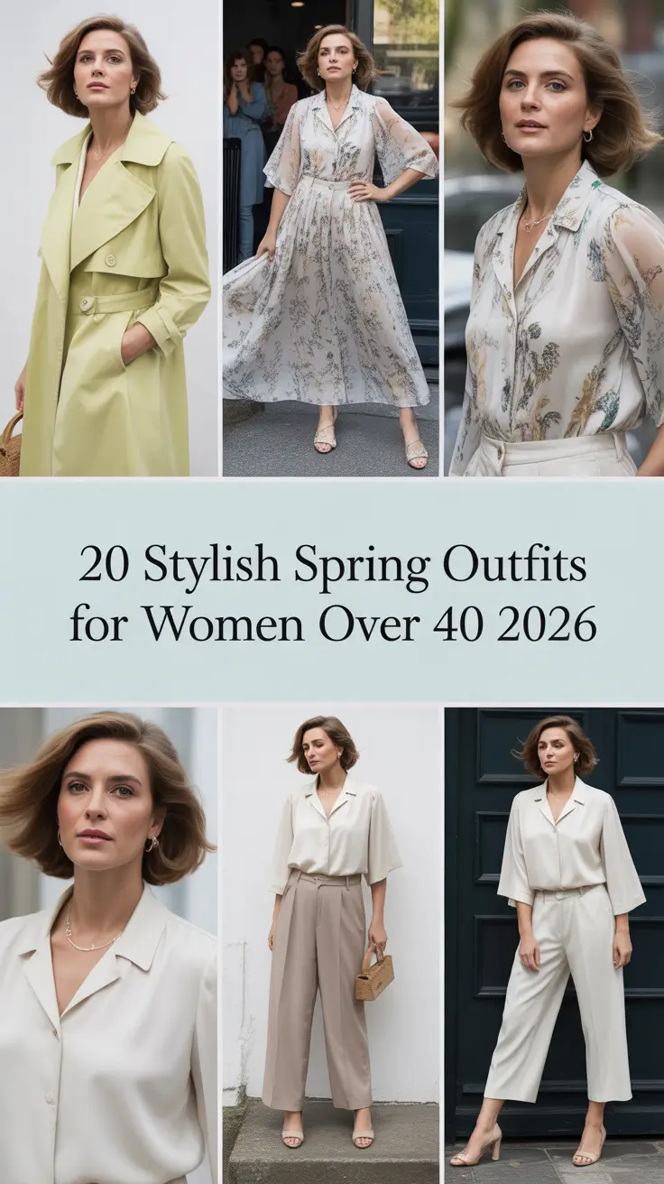 Stylish Spring Outfits for Women Over 40 2026: Chic & Trendy Seasonal Looks