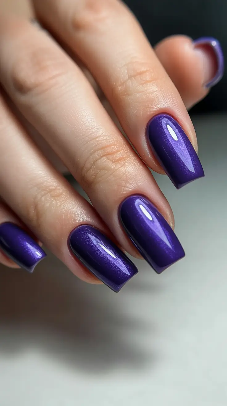 spring nail color ideas 2026 Amethyst Satin Shine