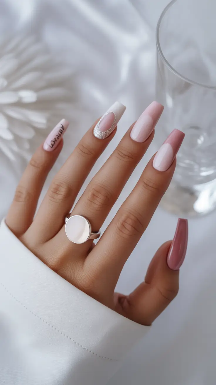 spring nail color ideas 2026 Soft Petal Rose